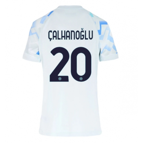 Inter Milan Hakan Calhanoglu #20 Maglia Gara Trasferta Repliche 2025-26 Donna Maniche Corte Inter Milan Hakan Calhanoglu #20 Maglia Gara Trasferta Repliche 2025-26 Donna Maniche Corte